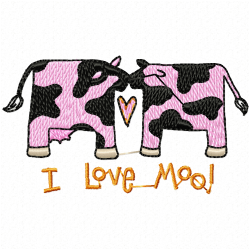 Cows Embroidery Design 7 Cows Embroidery Design 7